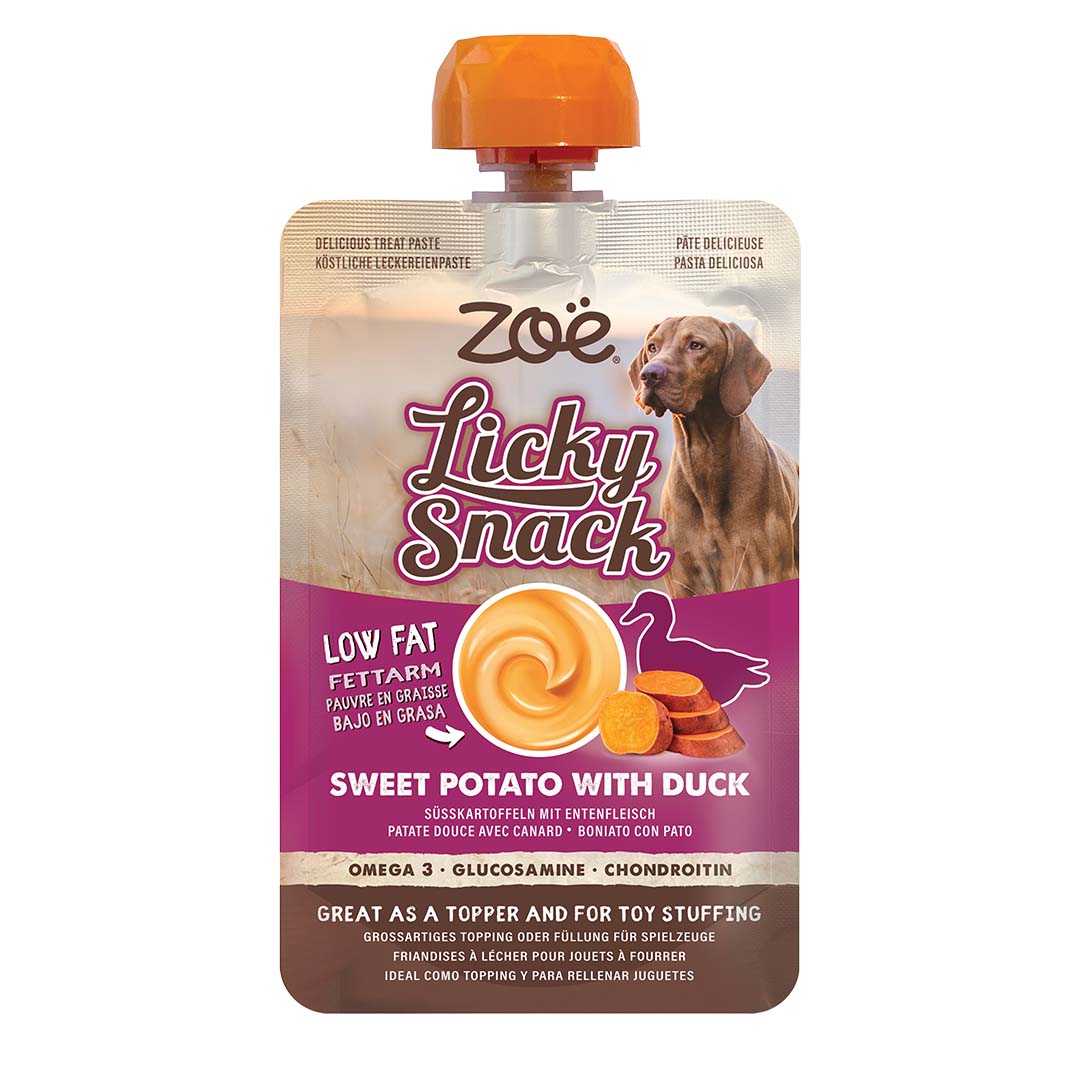 Pâte à lécher Patate douce & Canard – Zoë Licky Snack – 85 g