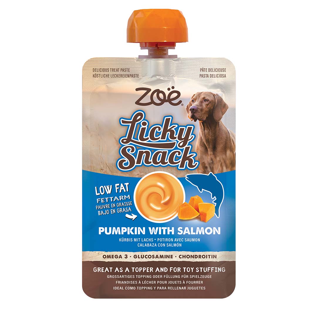 Pâte à lécher Citrouille & Saumon – Zoë Licky Snack – 85 g