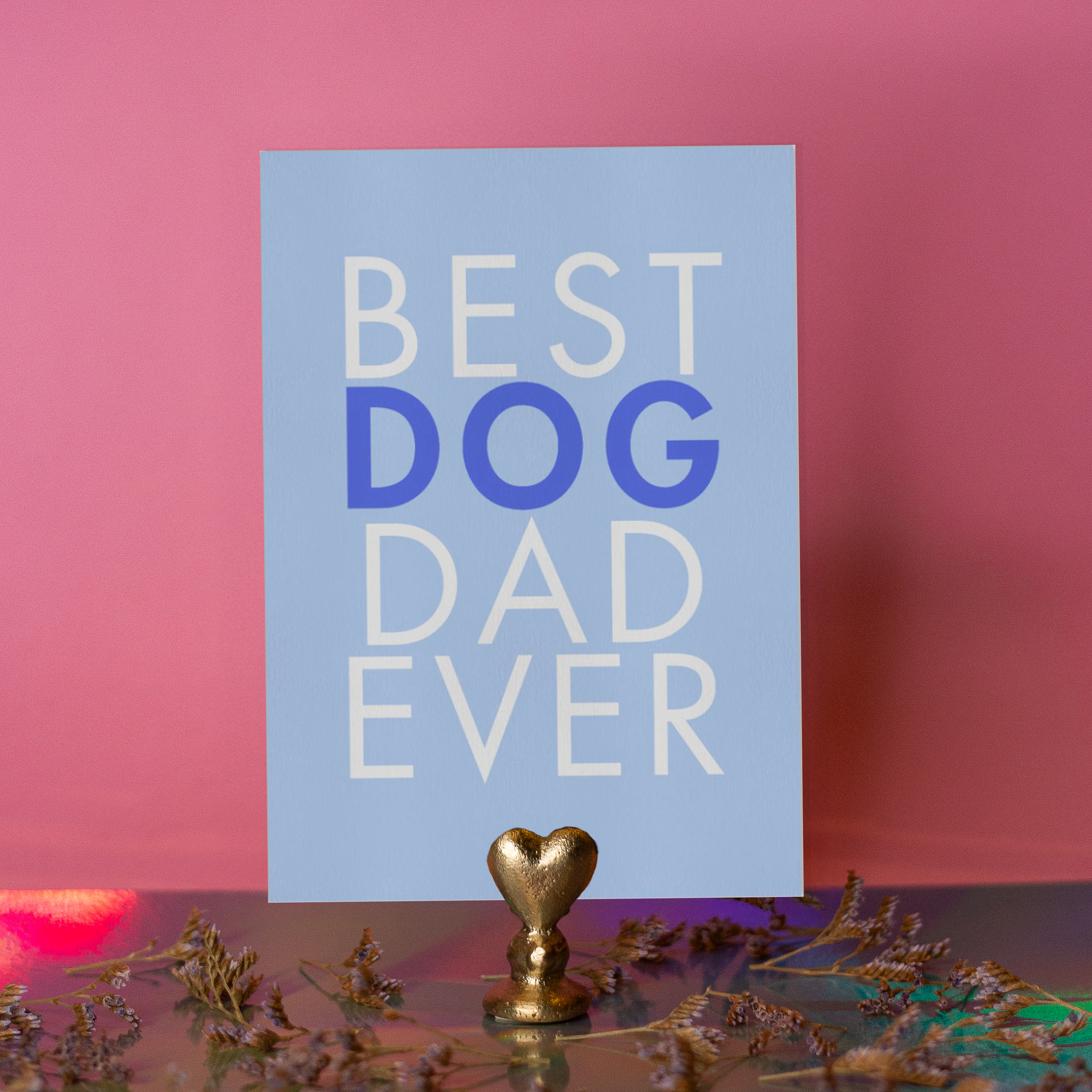 Carte « Meilleur papa de chien de tous les temps »