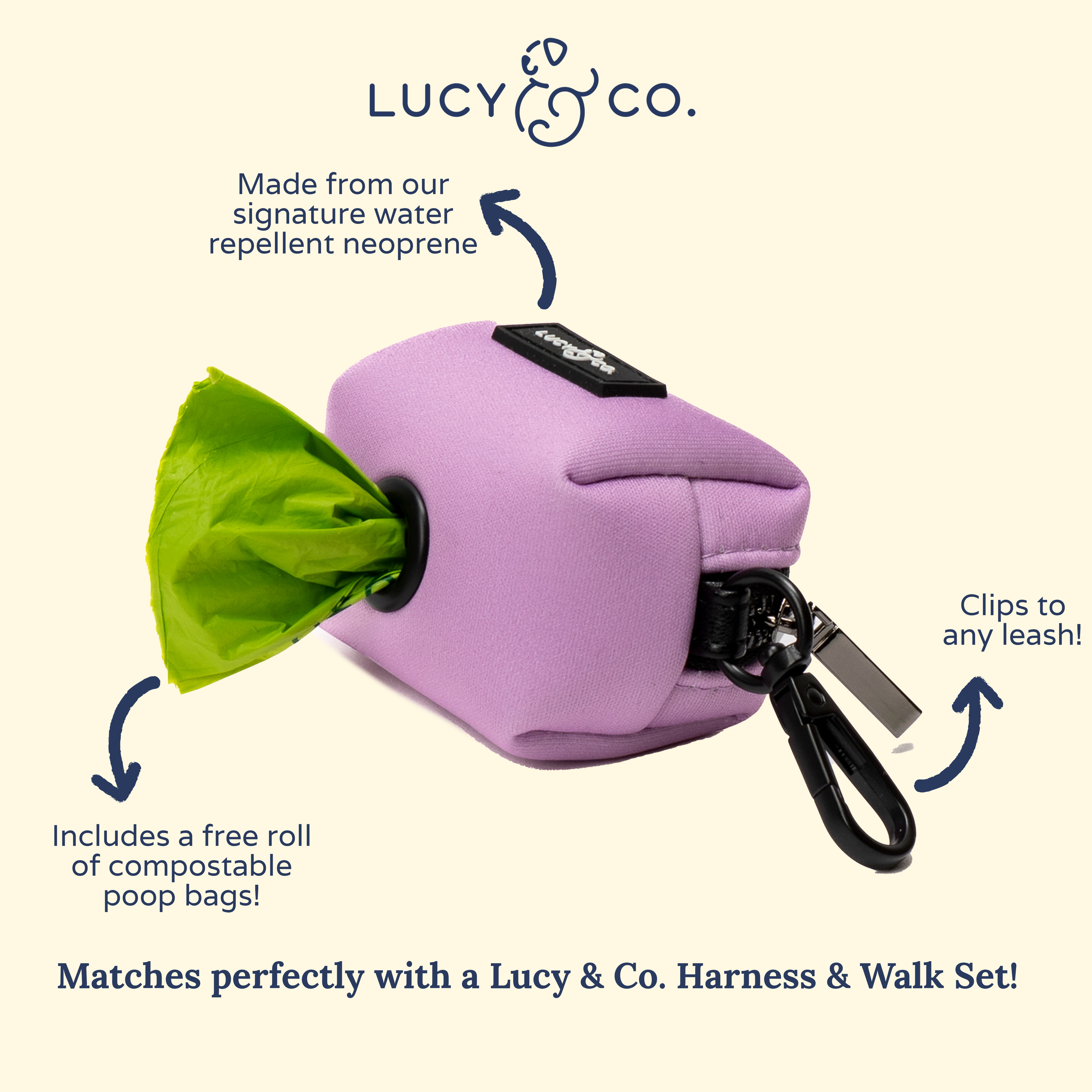 Distributeur de Sacs à Déjection Lucy & Co. – Bouquet