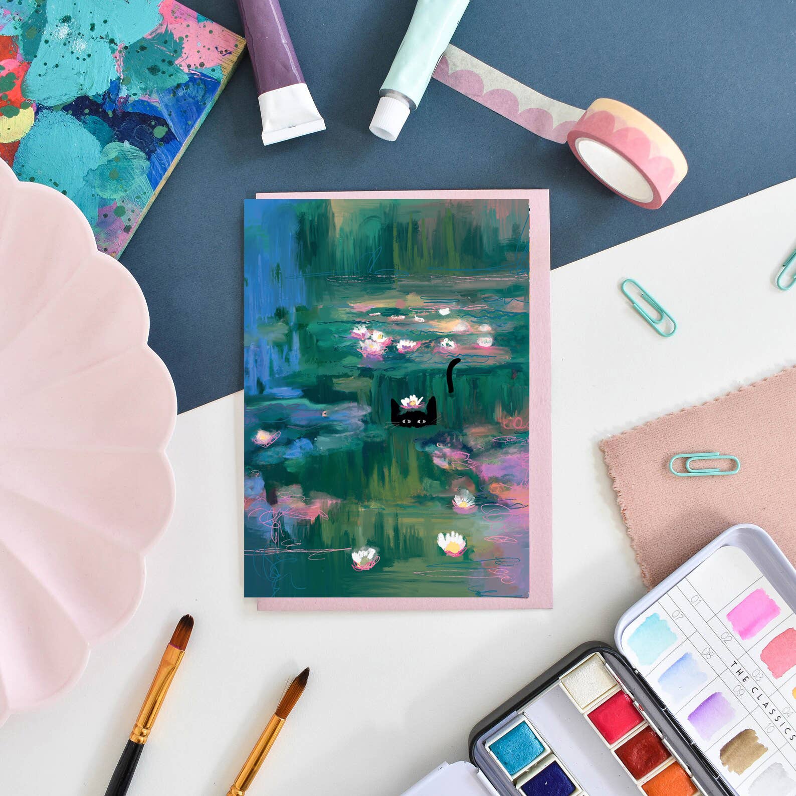 Carte Monet Cat Clawed