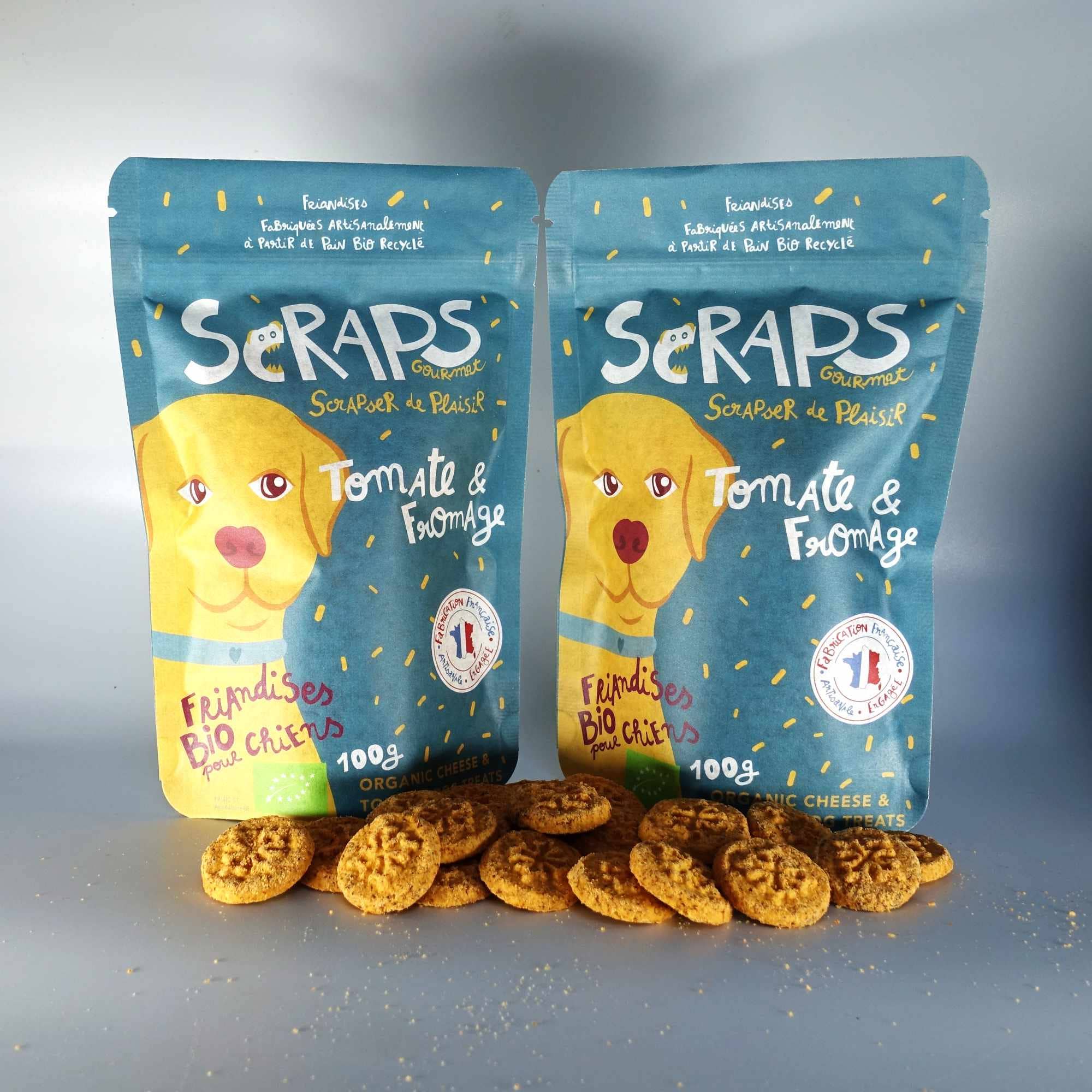 SCRAPS BISCUITS BIO - TOMATES ET FROMAGE