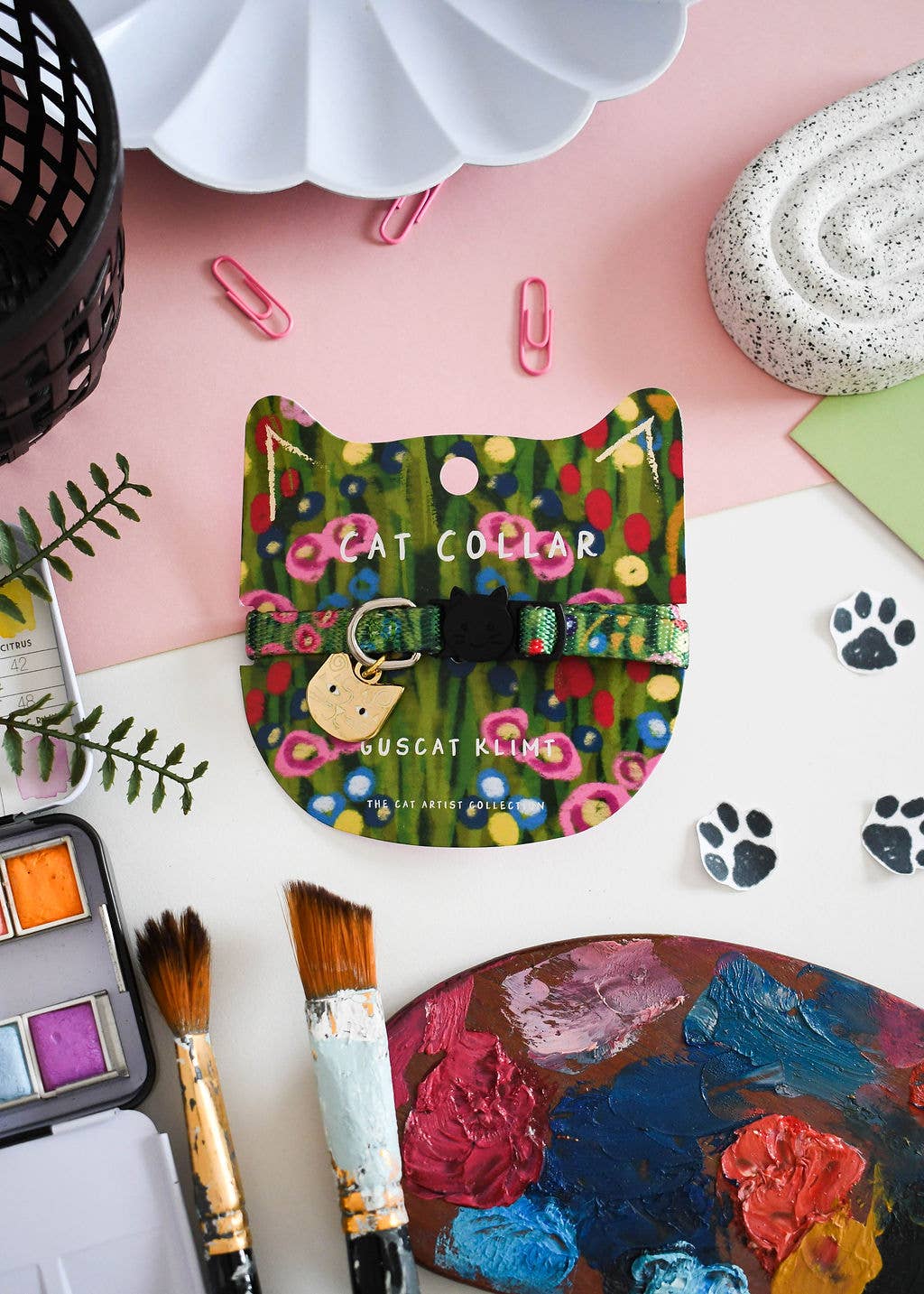 Collier pour chat Guscat Klimt Artist