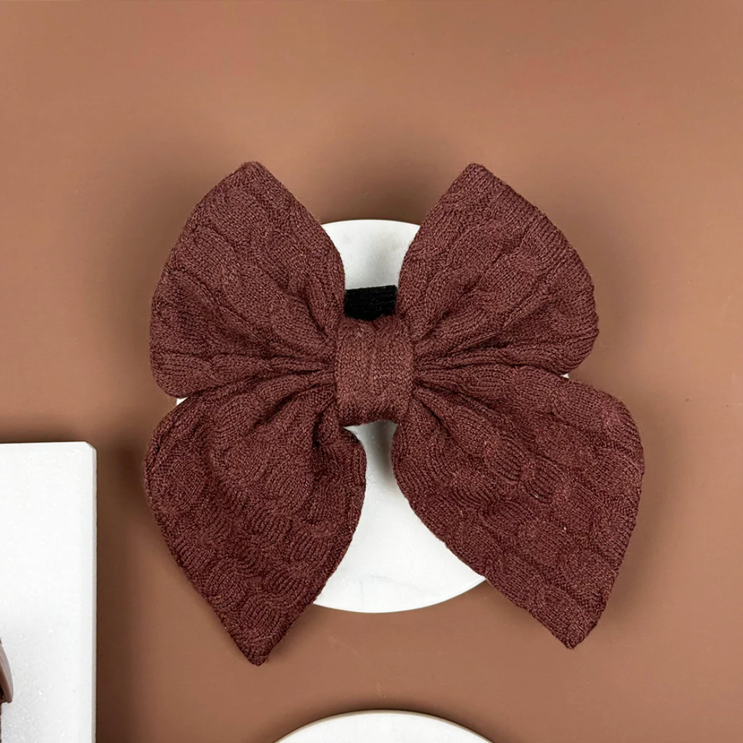 Nœud papillon Sailor Cable Knit Chocolat – Cocopup London