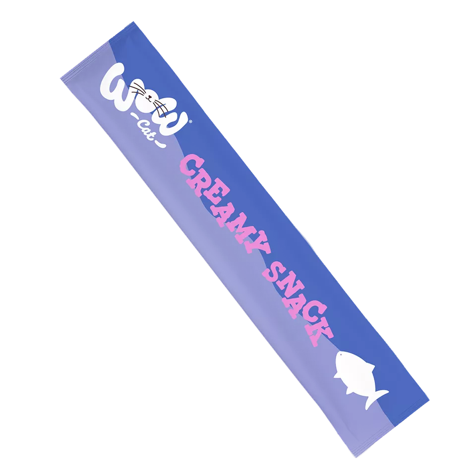WOW Creamy Snack Saumon – Friandise crémeuse pour chat