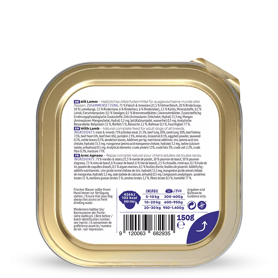 WOW Nourriture Humide pour Chien – 150g | Plusieurs Goûts
