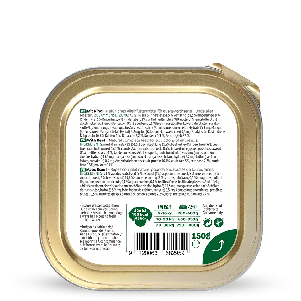 WOW Nourriture Humide pour Chien – 150g | Plusieurs Goûts
