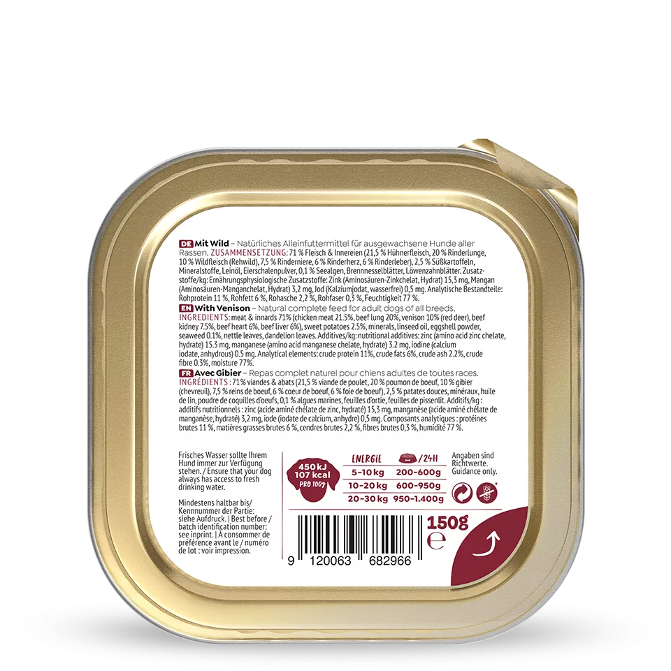 WOW Nourriture Humide pour Chien – 150g | Plusieurs Goûts