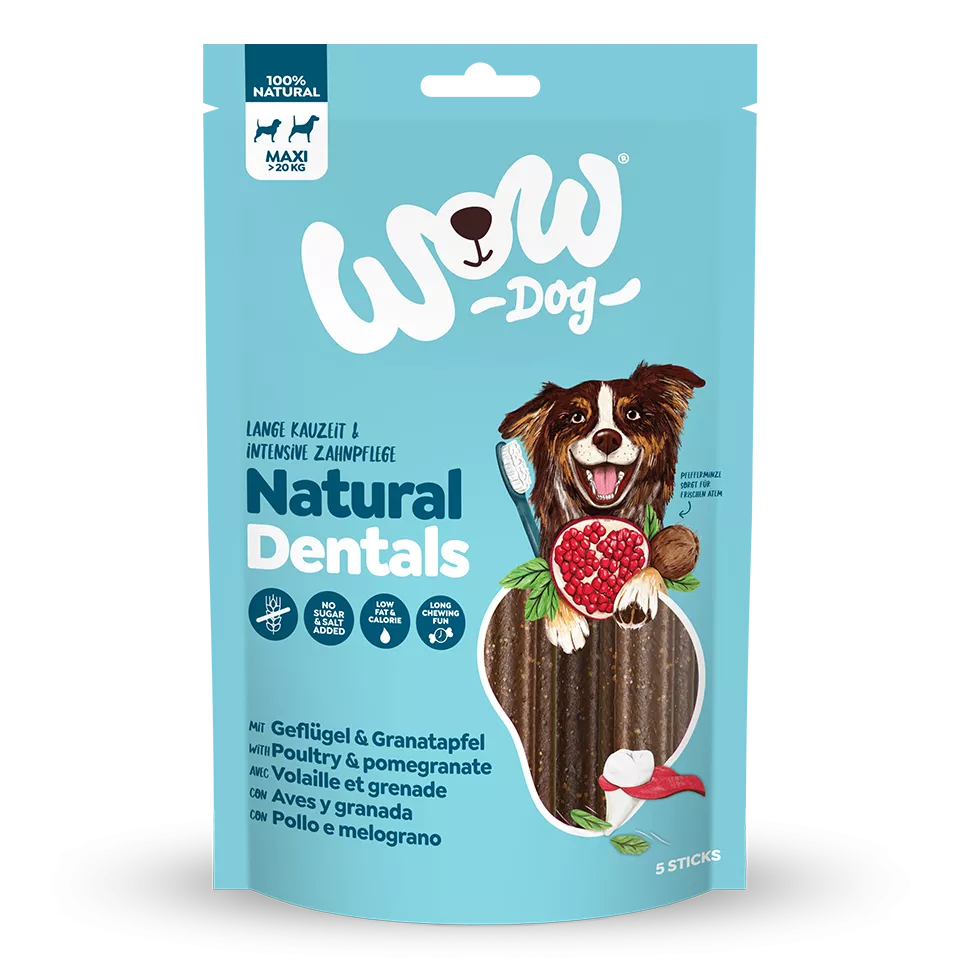 WOW – Soins dentaires pour chien à la volaille & grenade