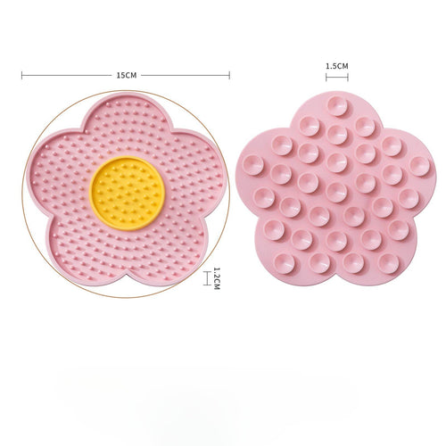 Bowlo - Tapis de léchage en forme de fleur