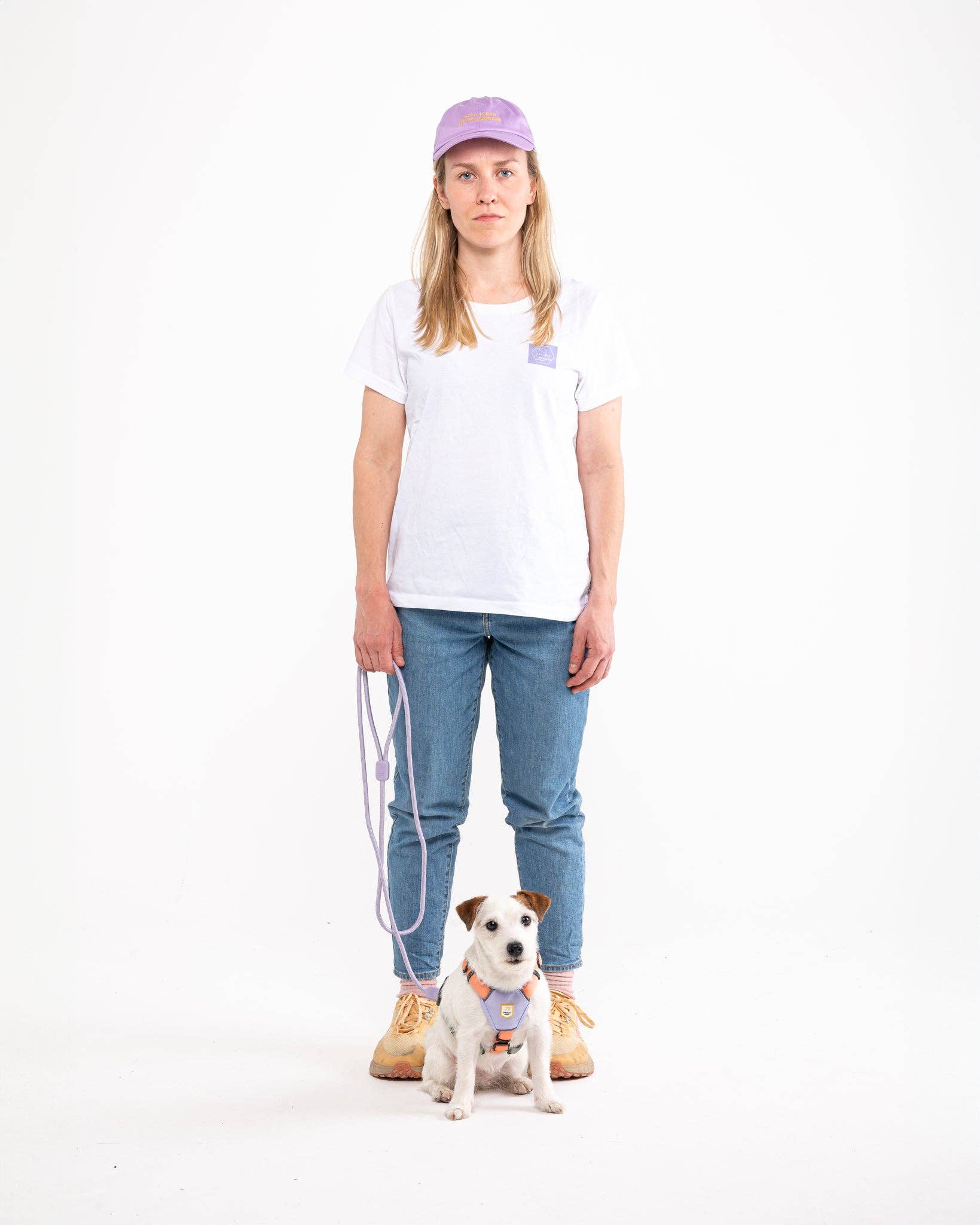 Harnais pour chien Color Block Salmon Pink Mix recyclé (RPET)