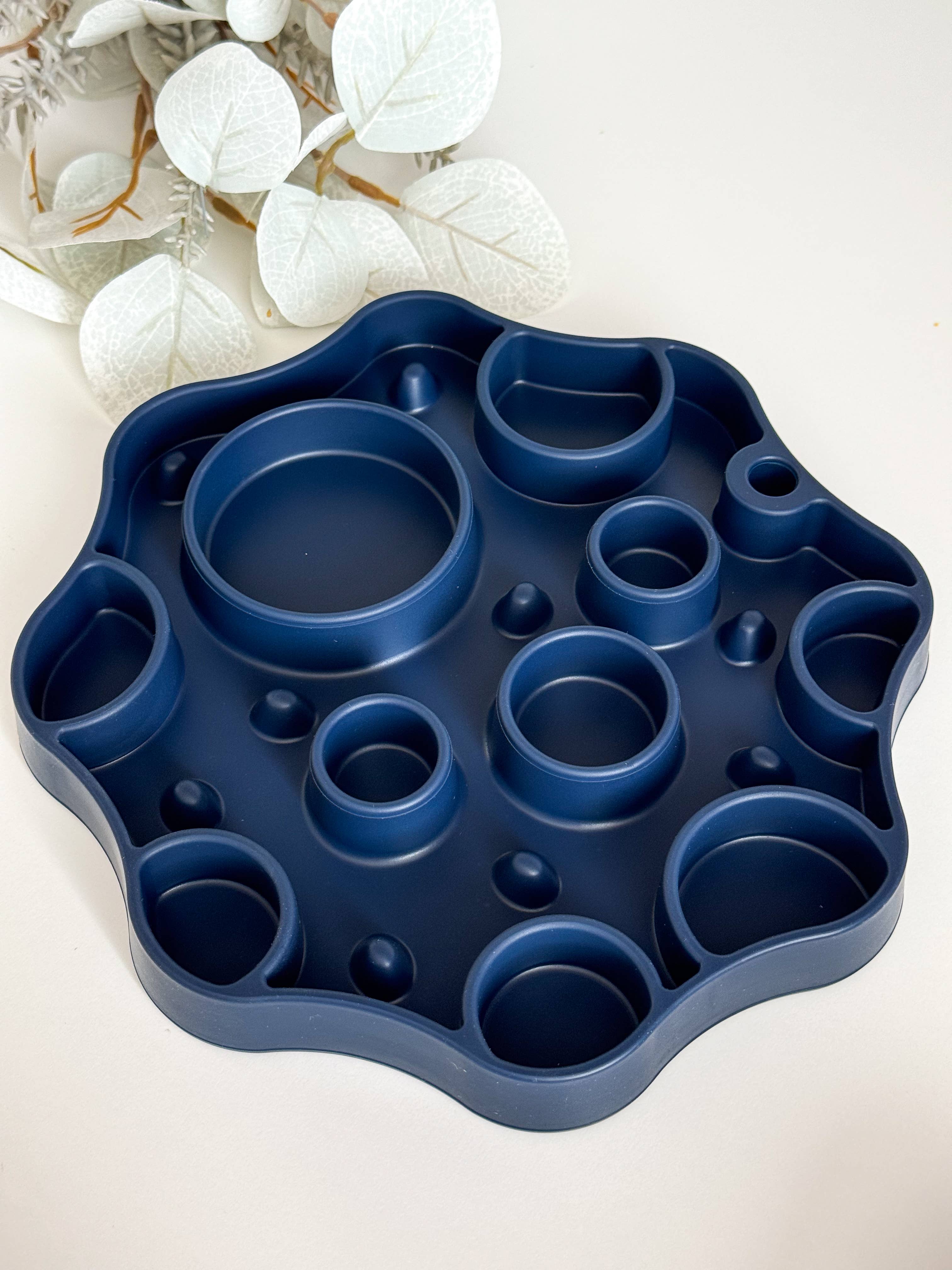 Slow Bowl Moon 2en1, tapis de léchage pour chiens, gamelle