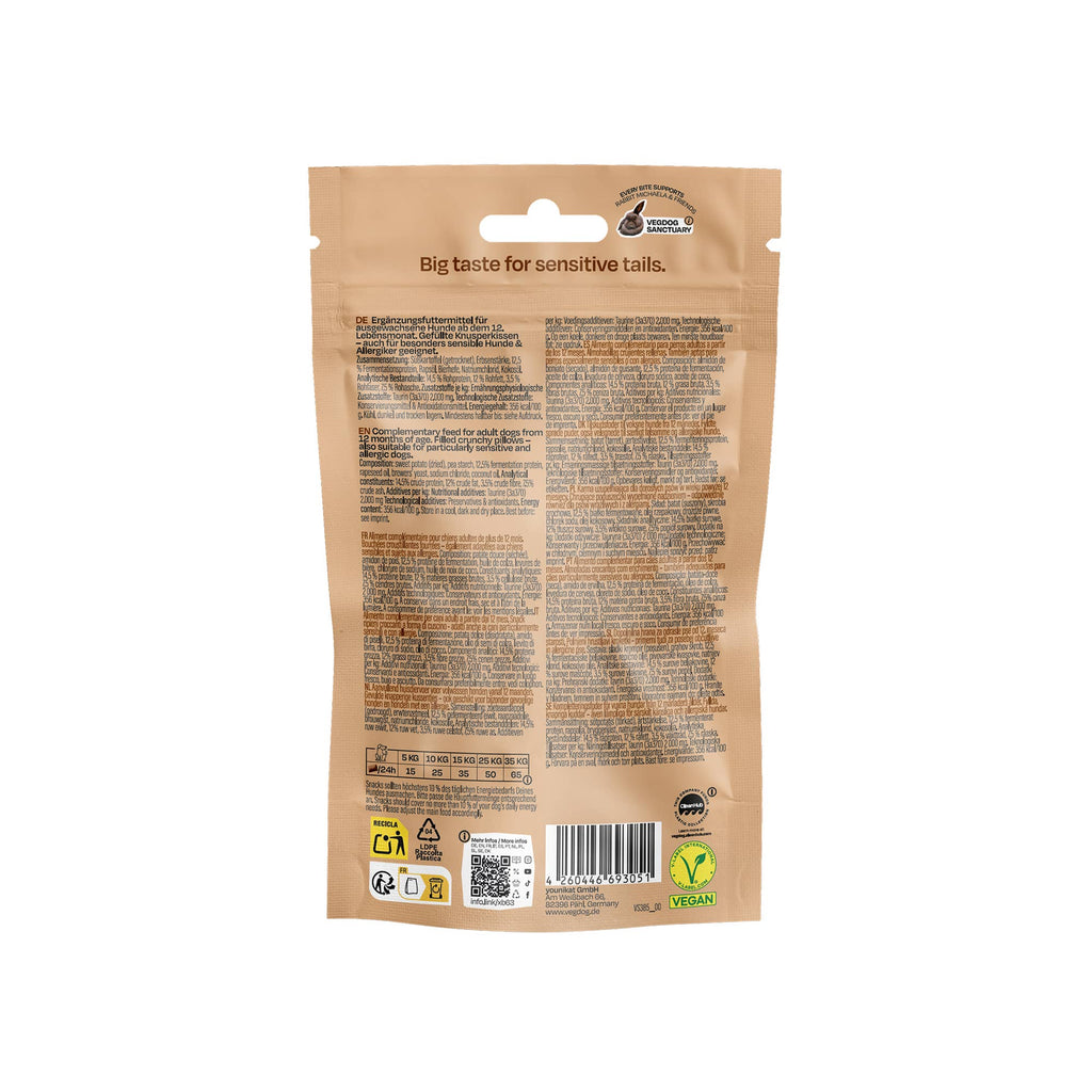 VEGDOG Mini Pures – Friandises végétales hypoallergéniques pour chien 80g