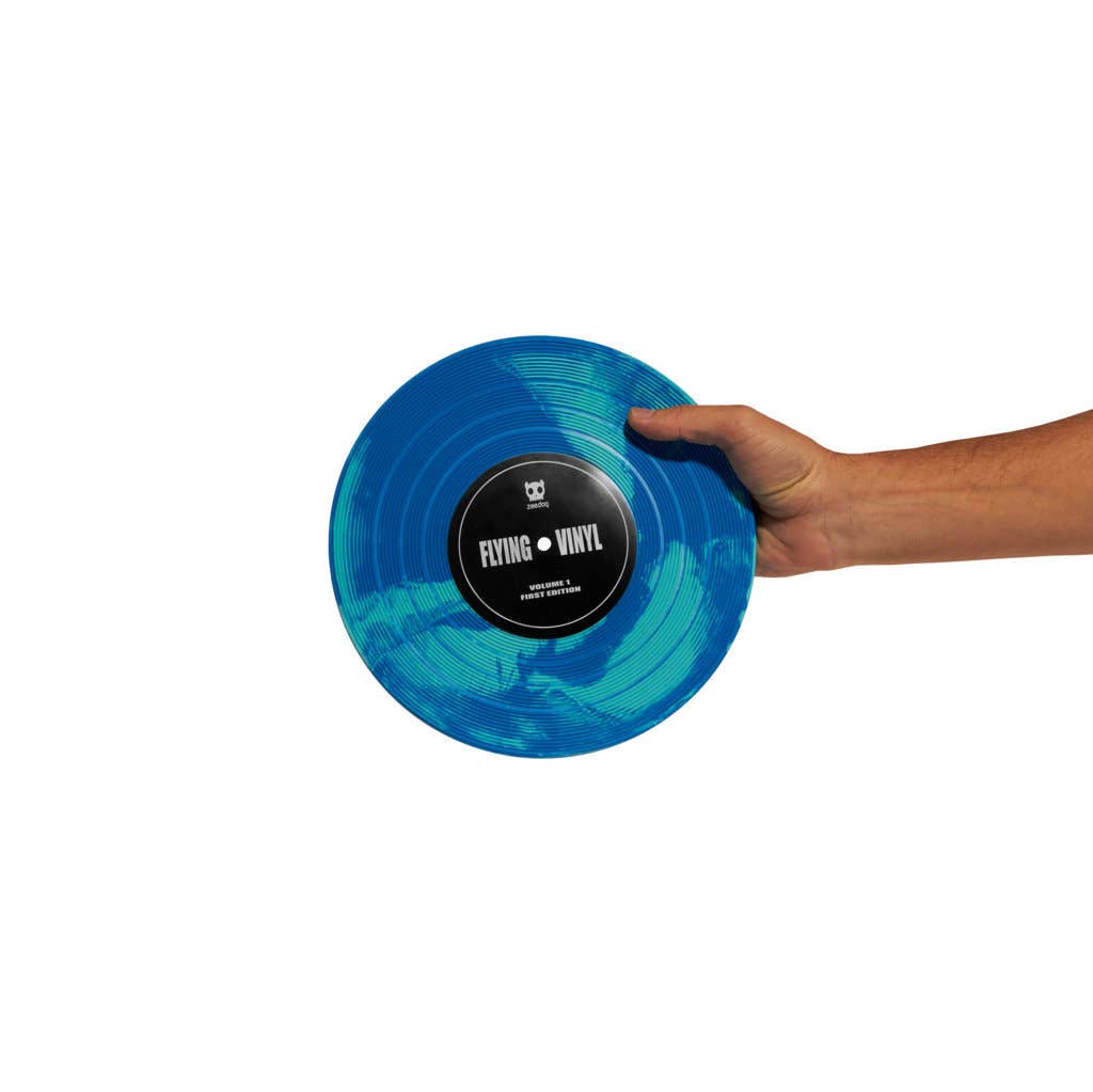 FRISBEE EN VINYLE BLEU