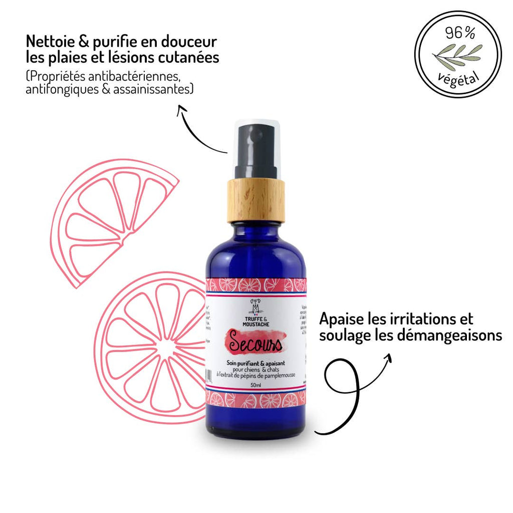 Soin purifiant et anti-démangeaisons, "Secours"