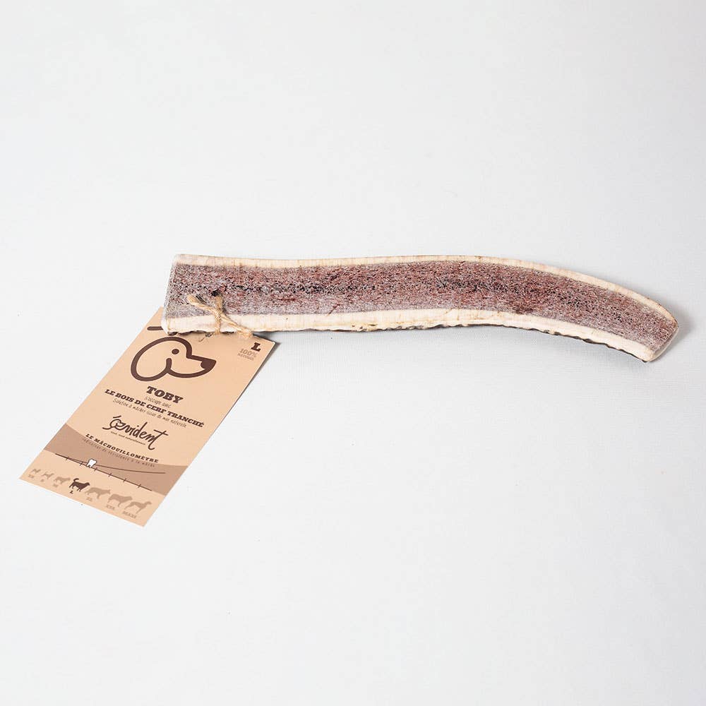TOBY - Bois de cerf tranché à mâcher pour chien