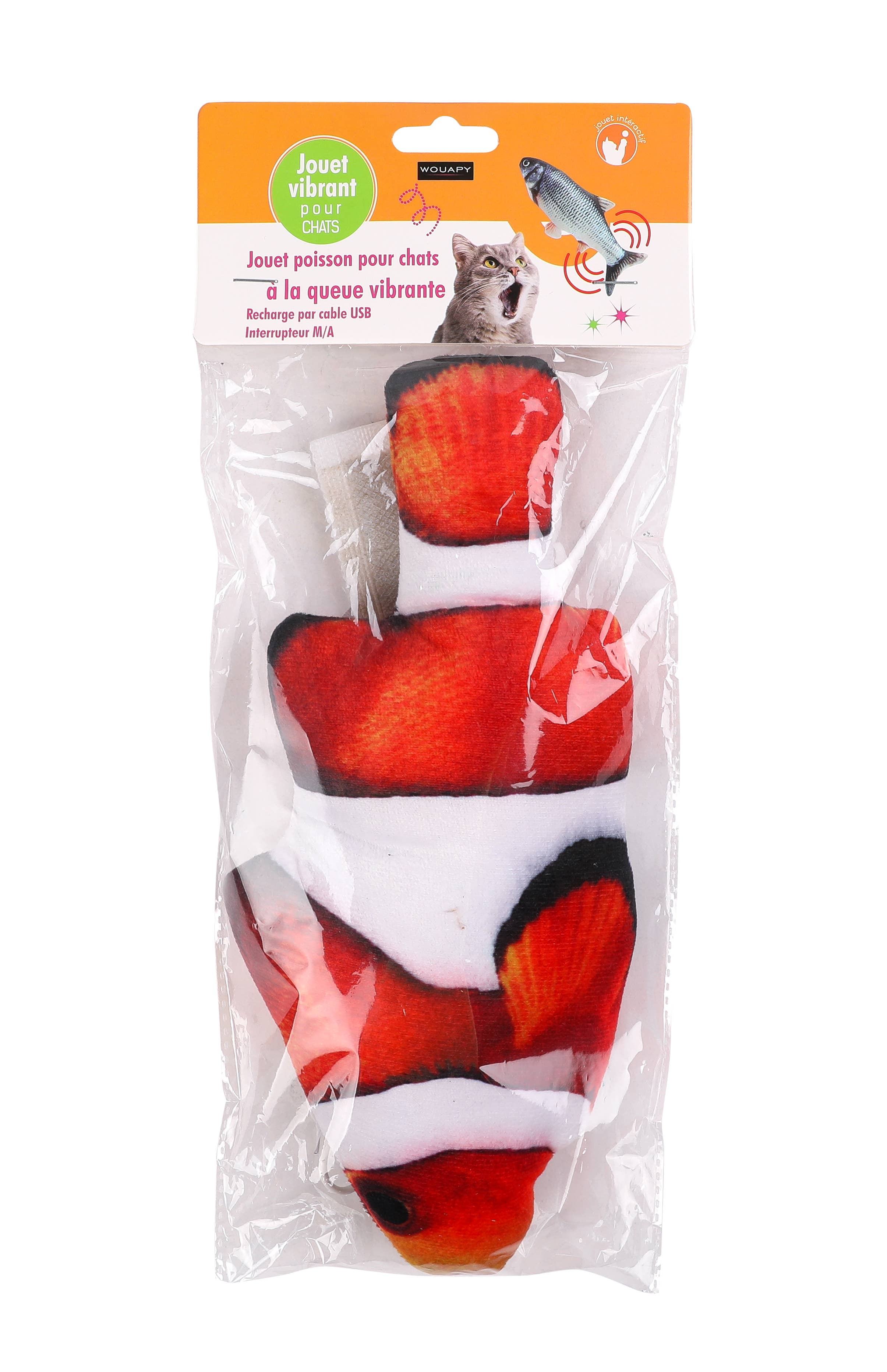 Wouapy - Nemo Vibrant - Poisson Vibrant pour Chat