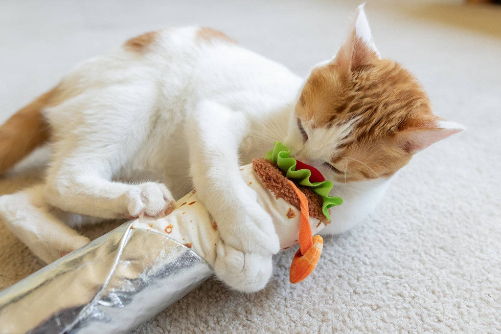 Burrito à l'herbe à chat