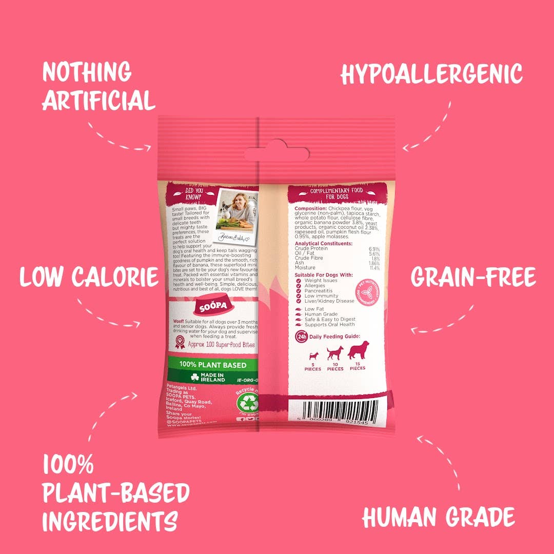 Friandises pour chiens Banane & Citrouille