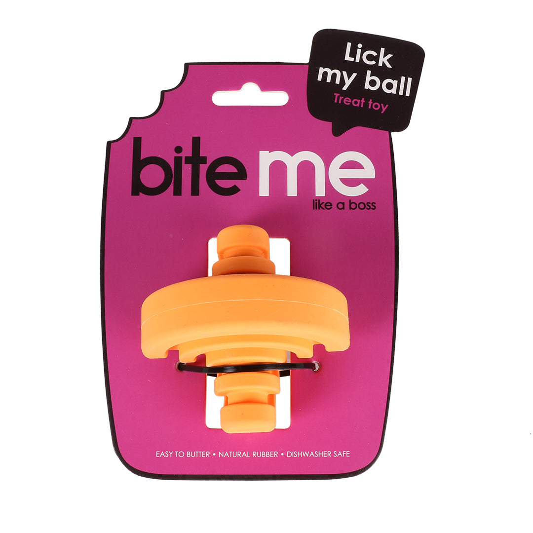 Lick My Ball - snack toy Orange