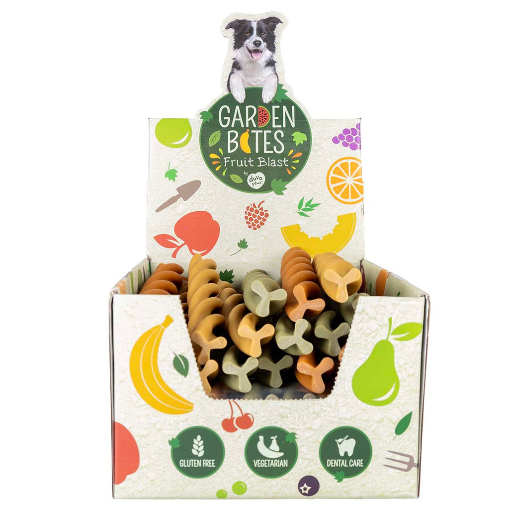 Garden Bites — Friandises Dentaires Fruity Dental Swirls — XL 25 cm — Couleur Surprise