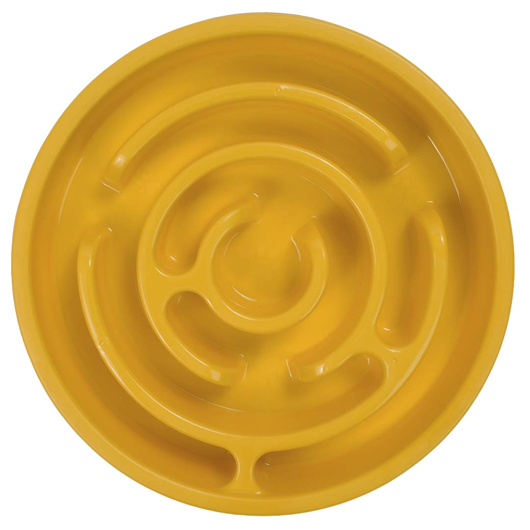 Duvoplus — Gamelle Anti-Glouton Spirale Jaune