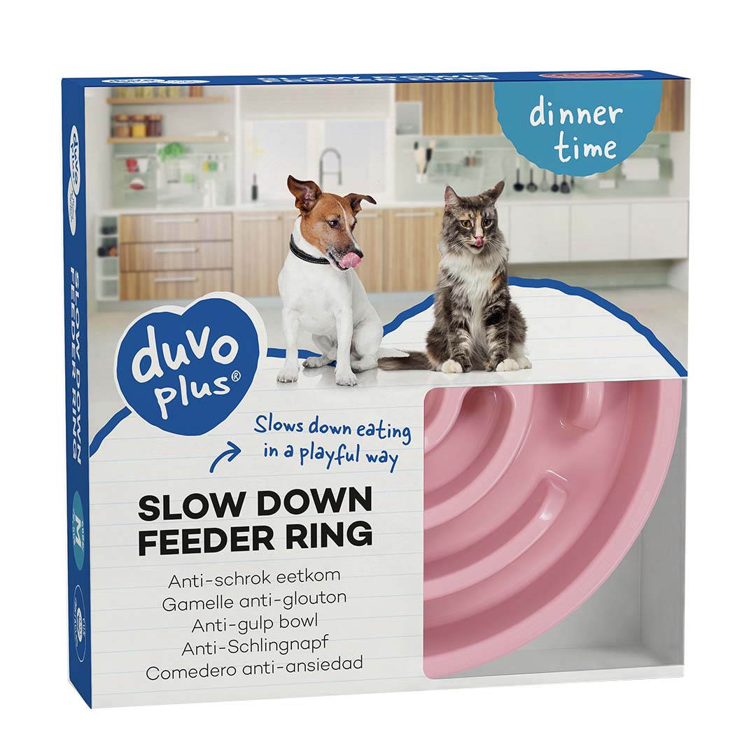 Duvoplus — Gamelle Anti-Glouton Spirale Rose
