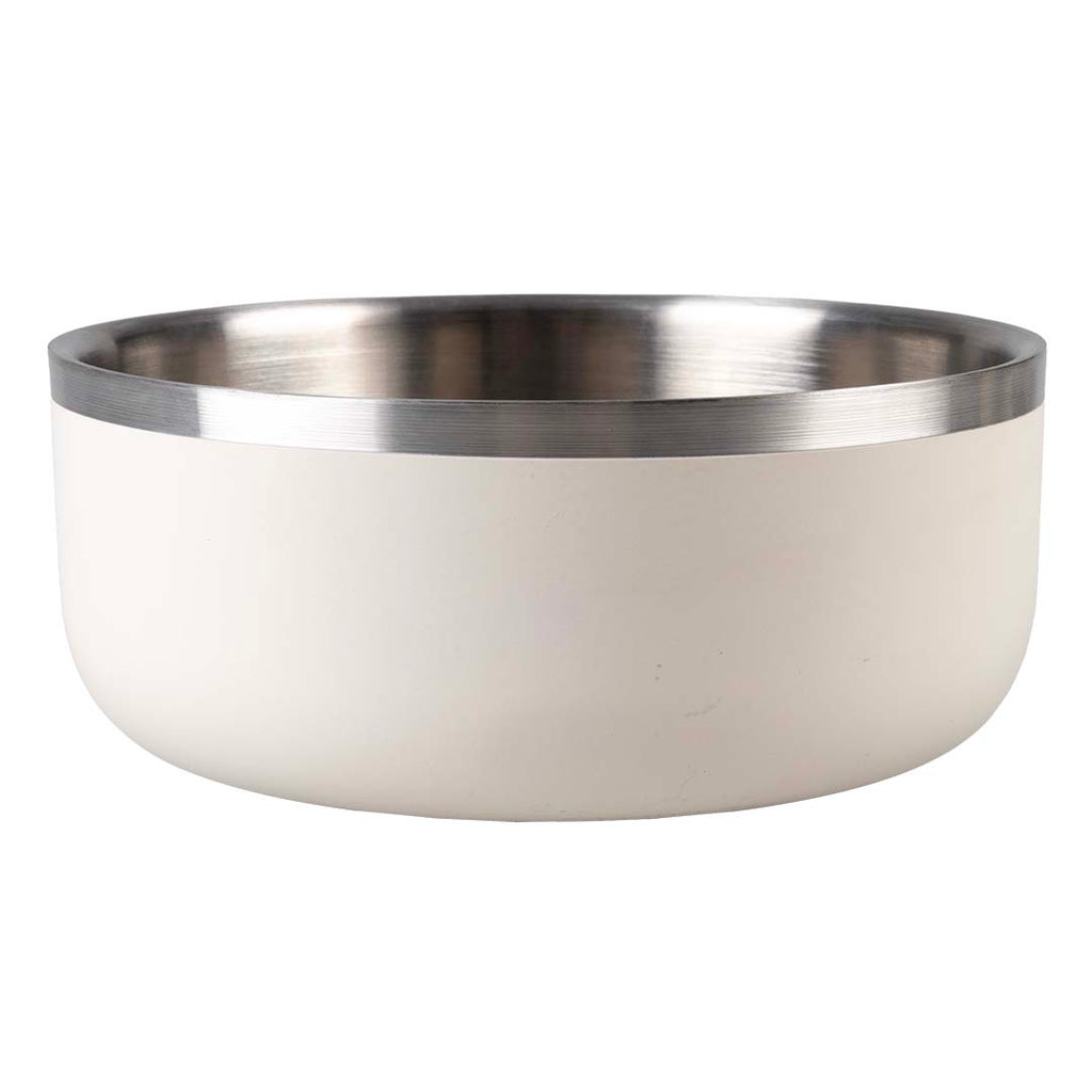 Gamelle antidérapante en inox Heavy Fix – Crème