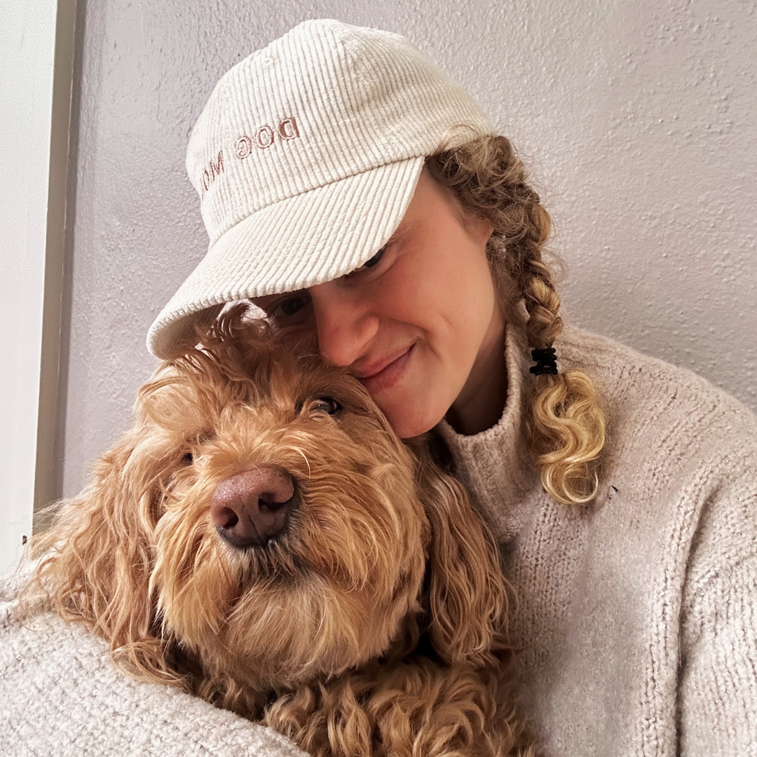 Casquette Dogmom en velours côtelé