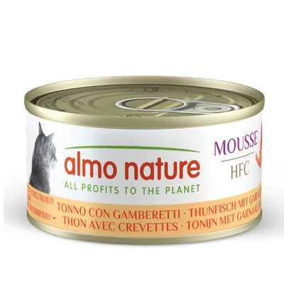 Mousse Almo Nature HFC au thon & crevettes – 70 g
