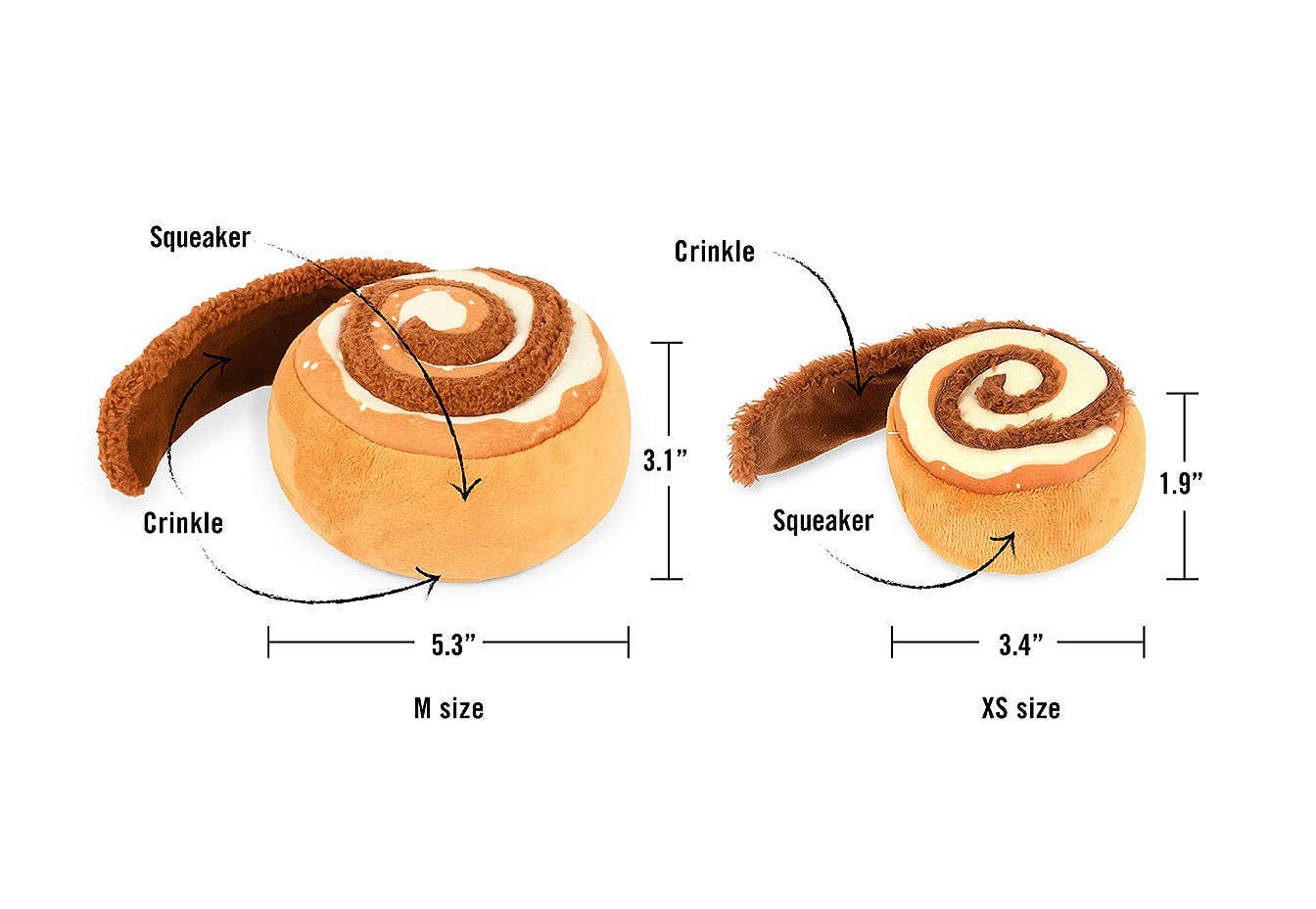 Cinnamon Roll - Jouet pour chien