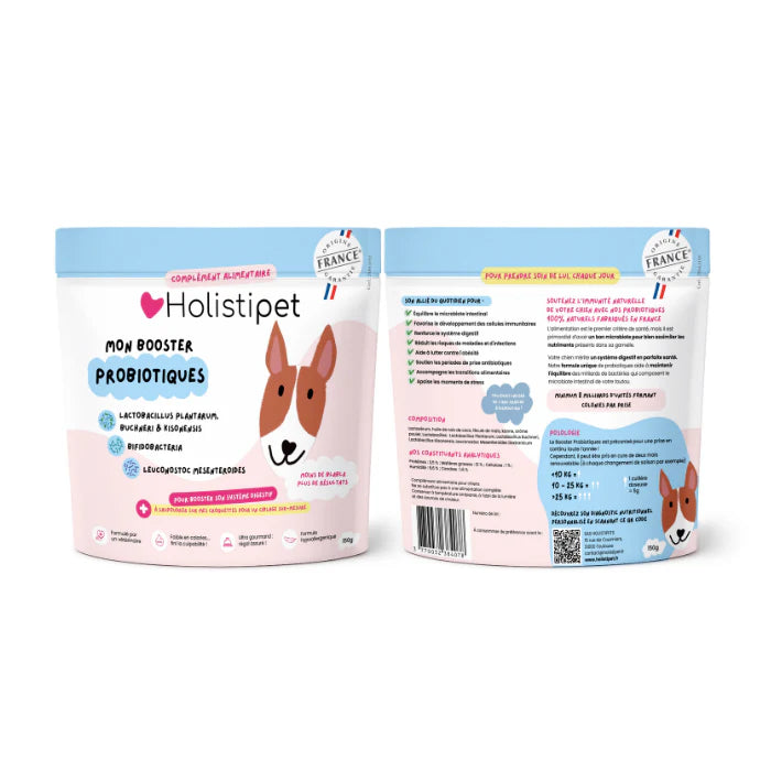 Holistipet - Booster Probiotiques - 150g ou 300g