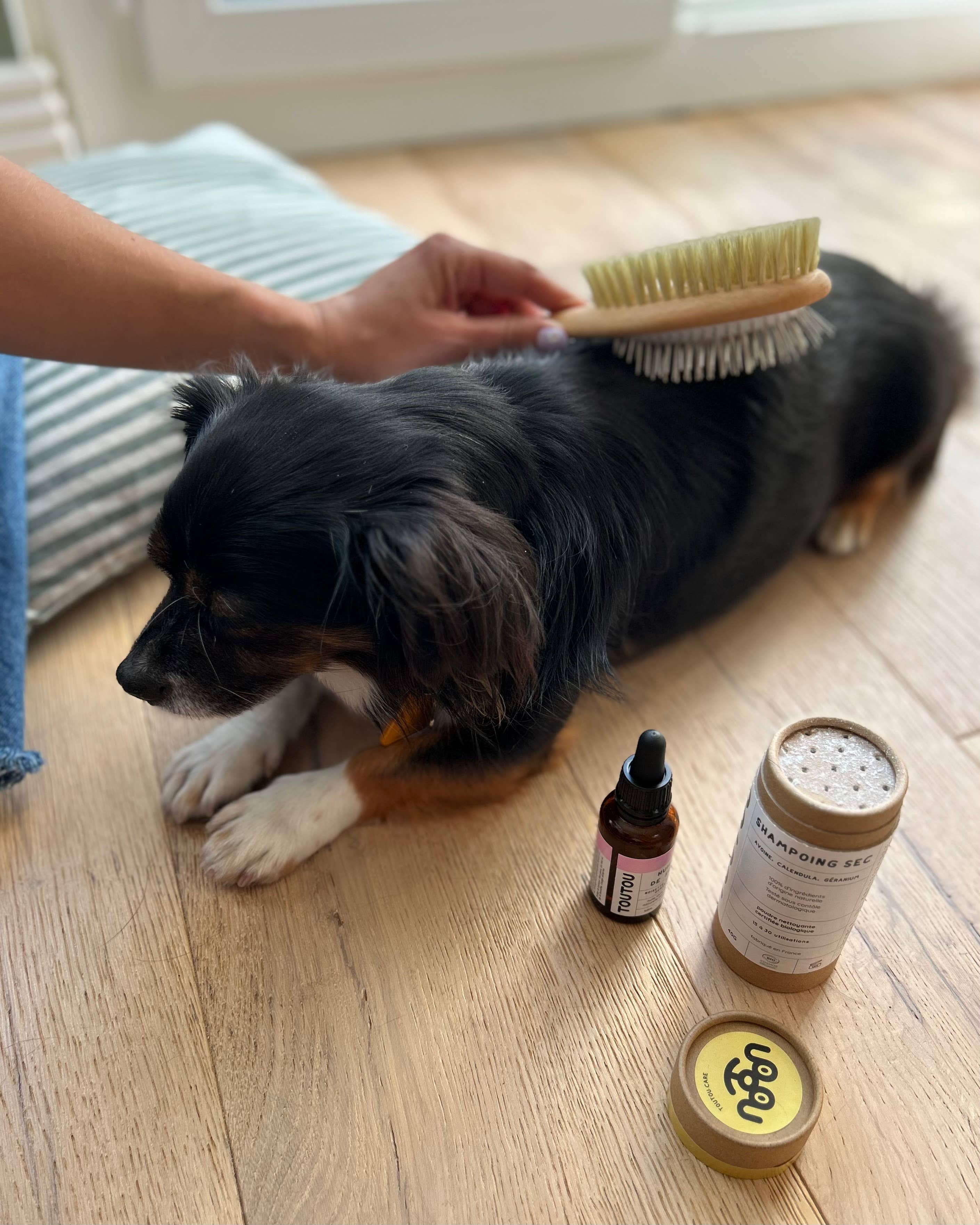 Brosse double face pour poils longs et mi-longs