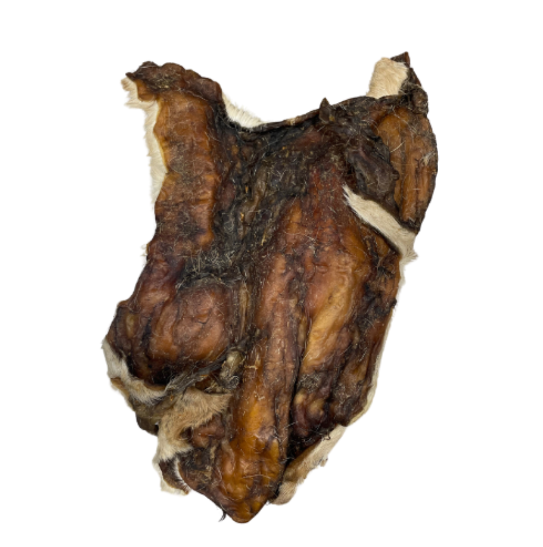 Plaque de peau de boeuf avec poils