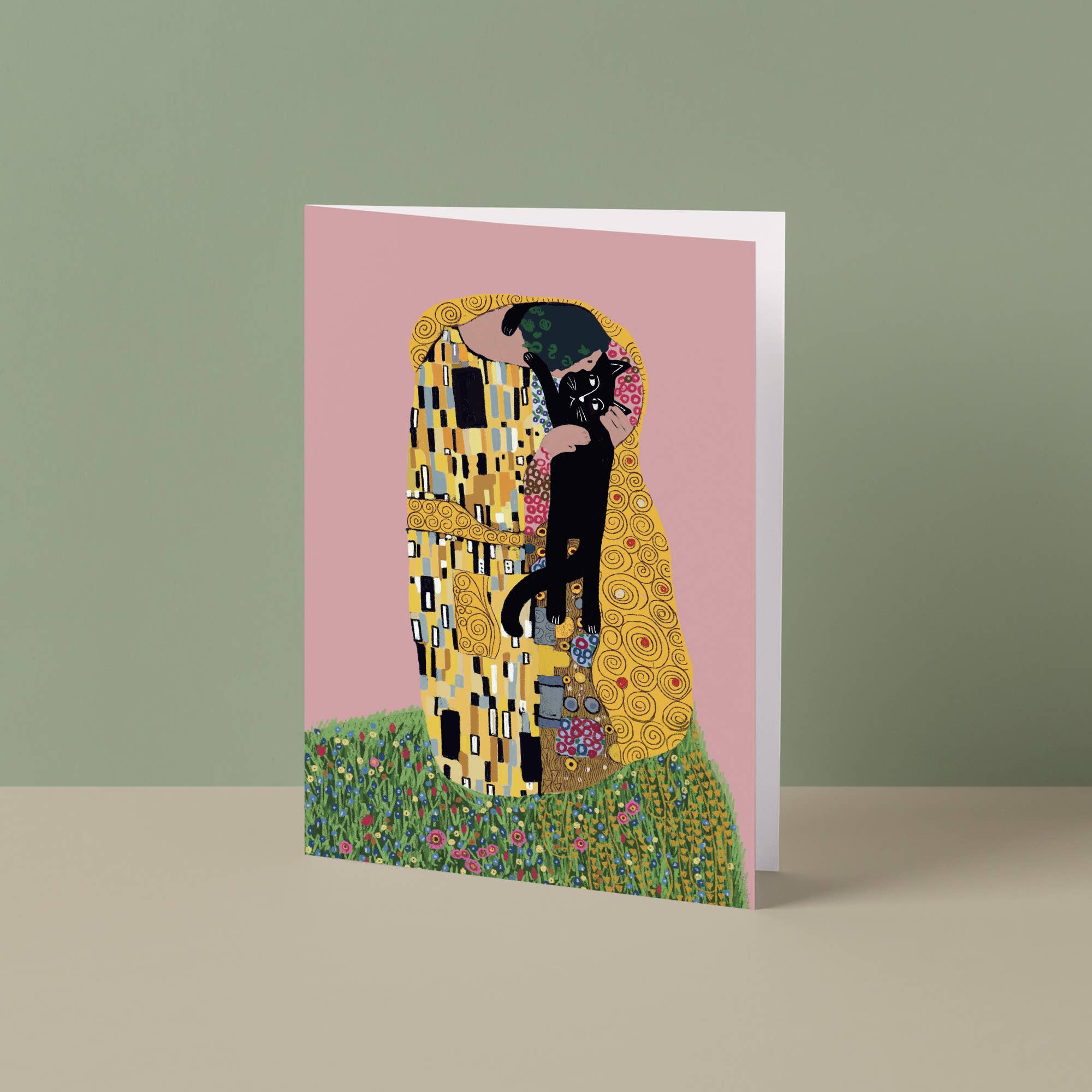 Carte d'artiste The Cat Kiss Cat