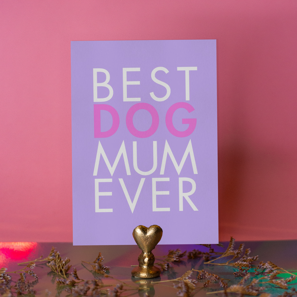 Carte "Meilleure maman de chien du monde"