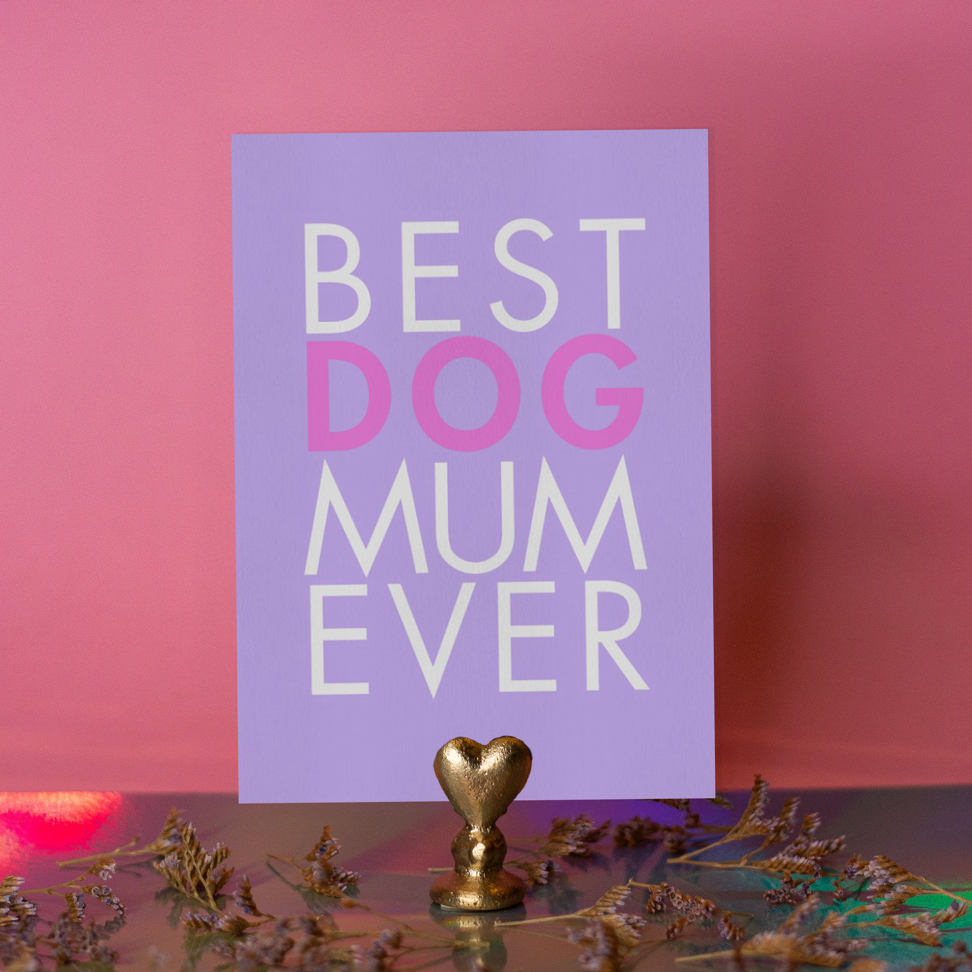 Carte "Meilleure maman de chien du monde"