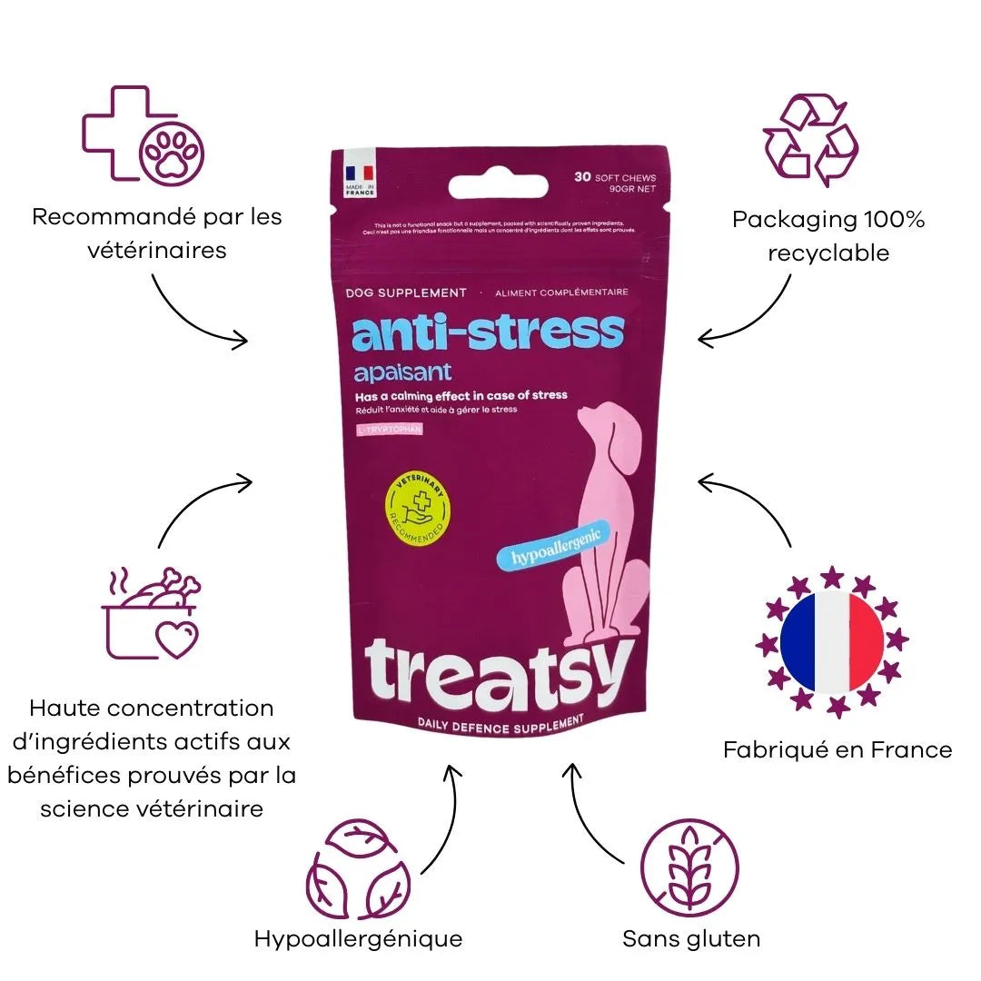 Treatsy Daily Defence – Anti-stress pour chiens