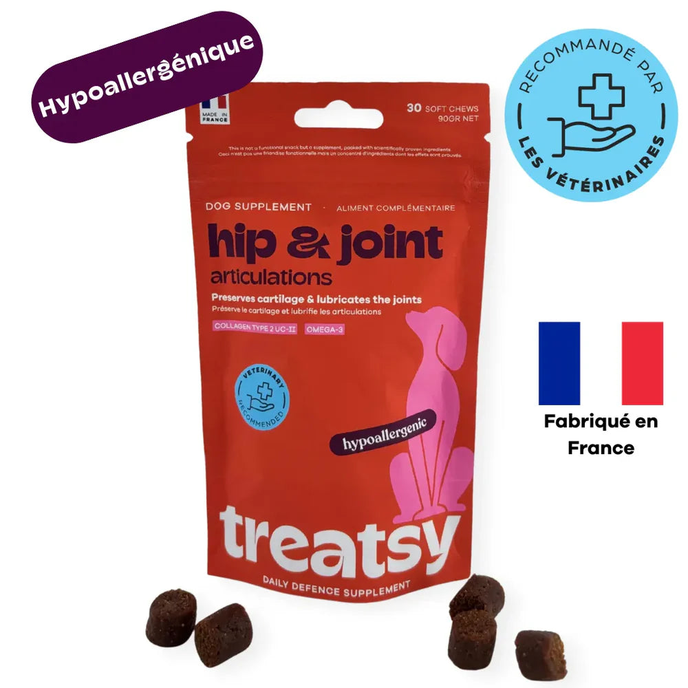 Treatsy Daily Defence Articulations – Complément mobilité & confort articulaire pour chien