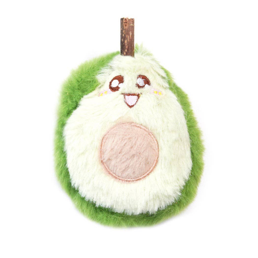 Jouet pour chat en forme de fruit avec bâton à mâcher