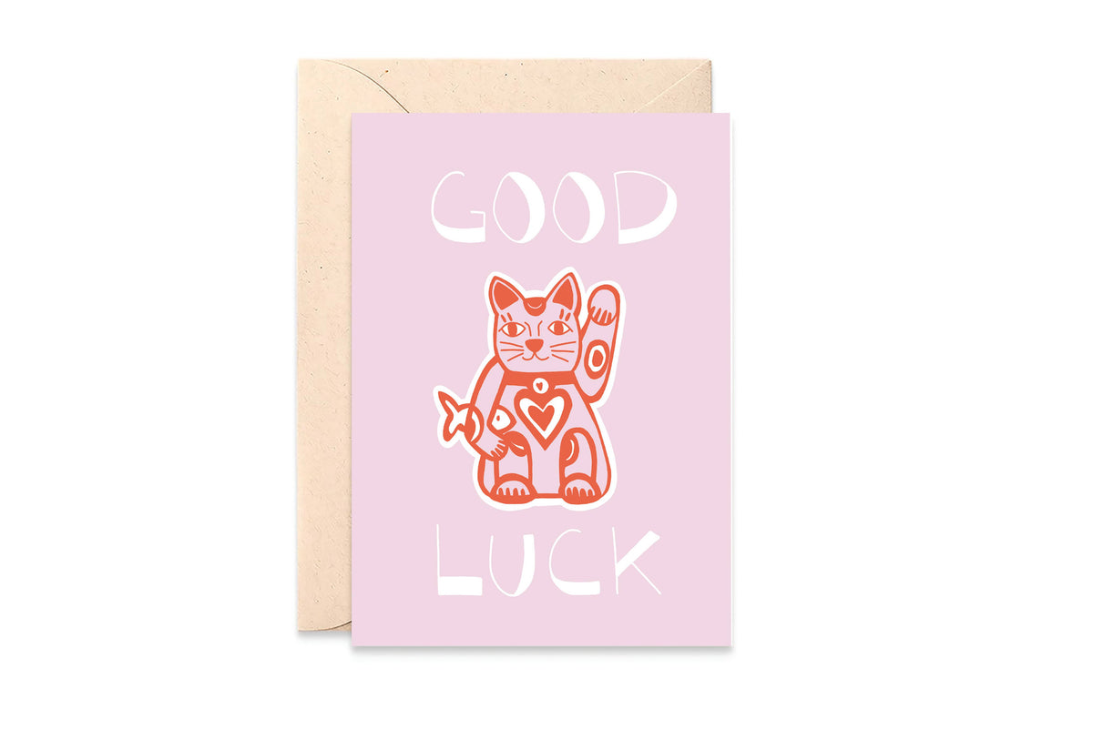 Carte « Good Luck Cat »