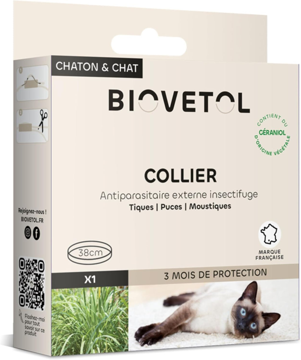Collier insectifuge - chaton et chat