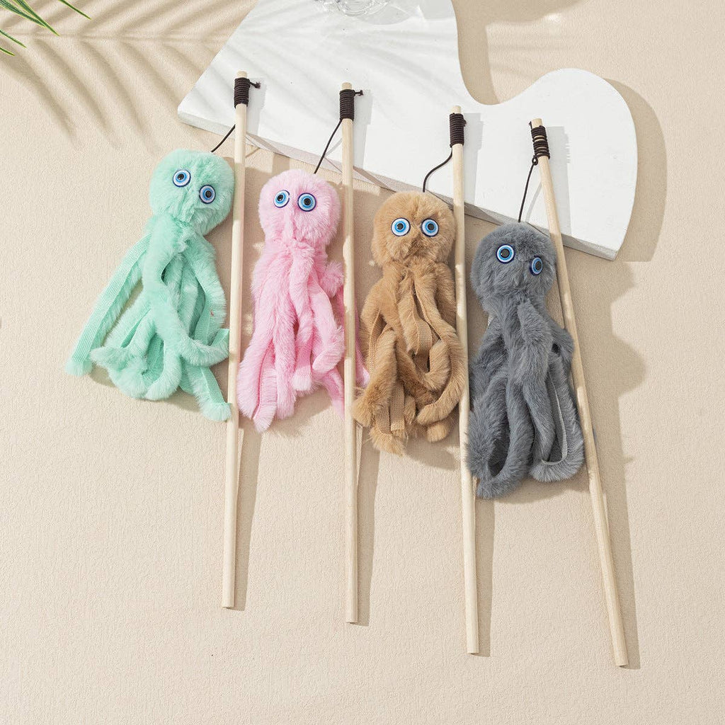 Baguette Teaser pour Chat en Forme de Poulpe