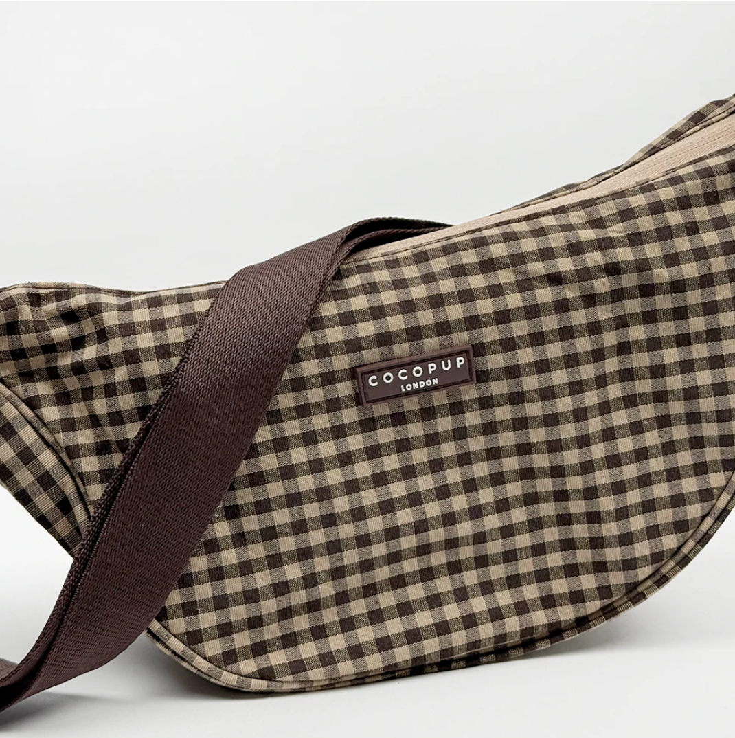 Sac bandoulière Crescent Cotswolds Check – Cocopup London