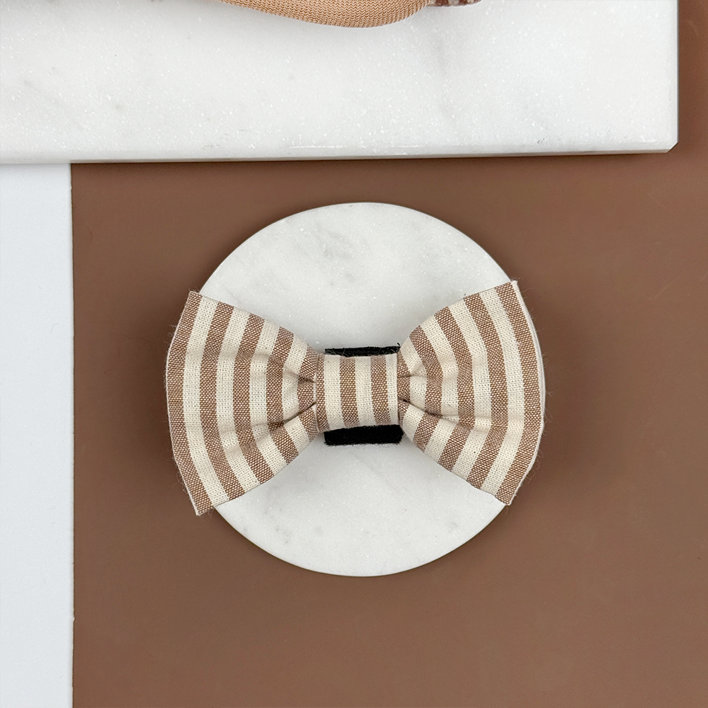 Nœud papillon London Linen Taupe – Cocopup London