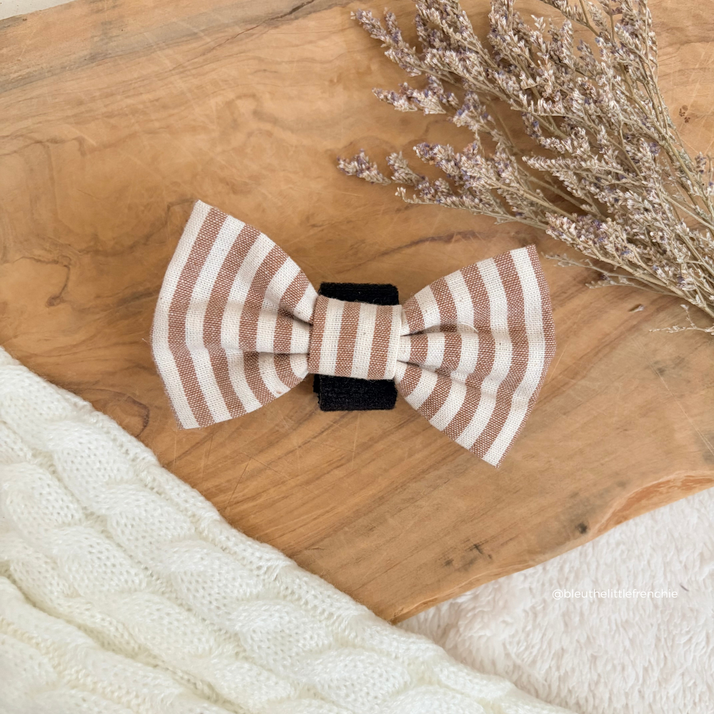 Nœud papillon London Linen Taupe – Cocopup London