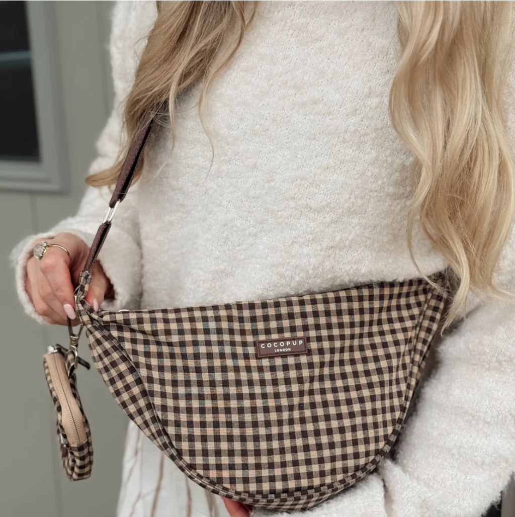 Sac bandoulière Crescent Cotswolds Check – Cocopup London