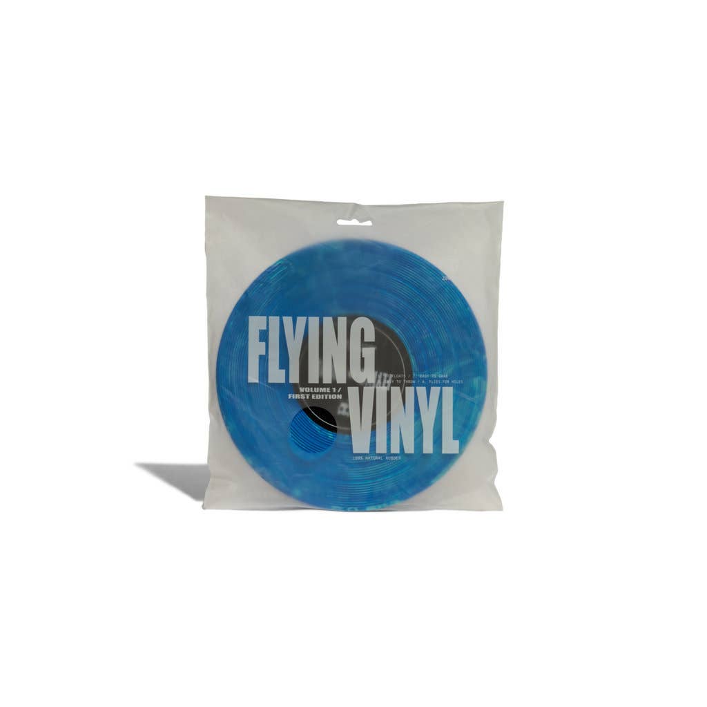 FRISBEE EN VINYLE BLEU