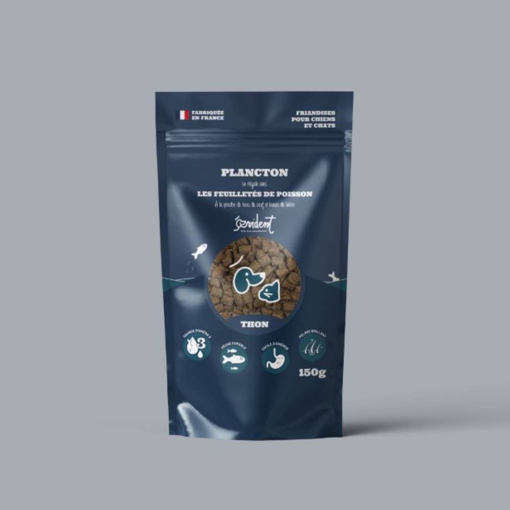 PLANCTON - Friandises feuilletées de poisson chiens et chats