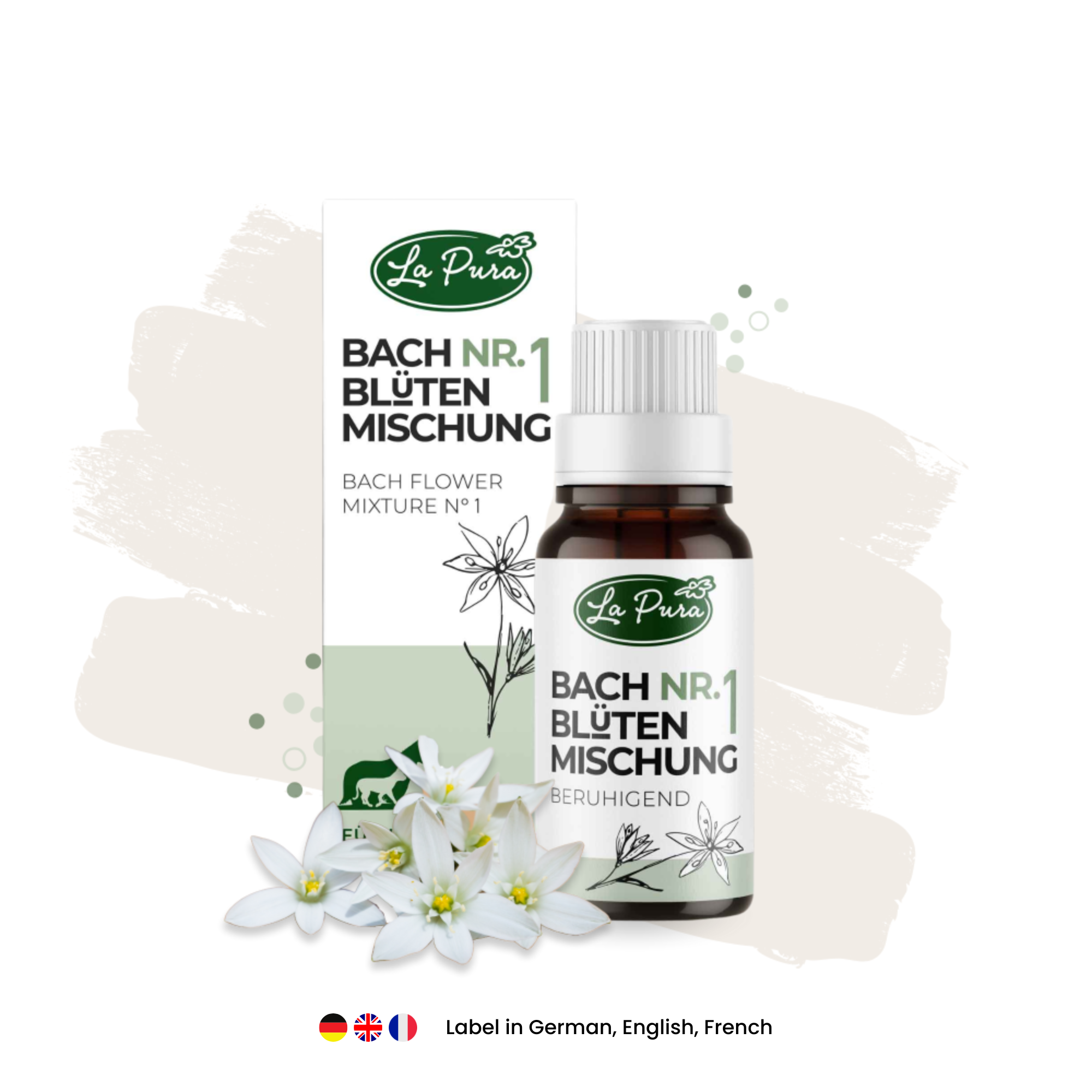 LaPura fleurs de Bach n° 1 (environ 1 200 globules)